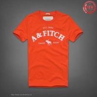 heren abercrombie and fitch korte tees est 1892 trade mark oranje wit Rotterdam Shop d5d7q443